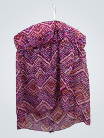 Unbranded Women's Pink Geometric Print Blouse