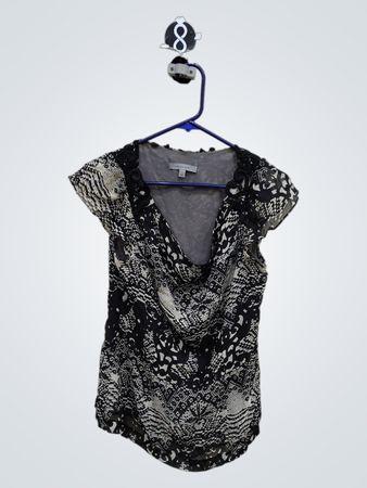 Black and White Lace Top