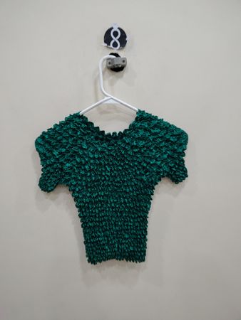 Green Ruffled Top