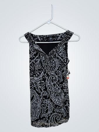 Black and White Paisley Dress