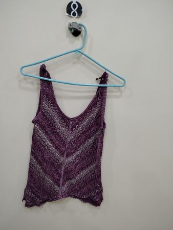 Purple Knit Tank Top