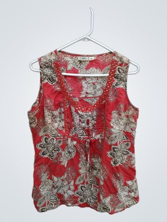 CATO Floral Sleeveless Top