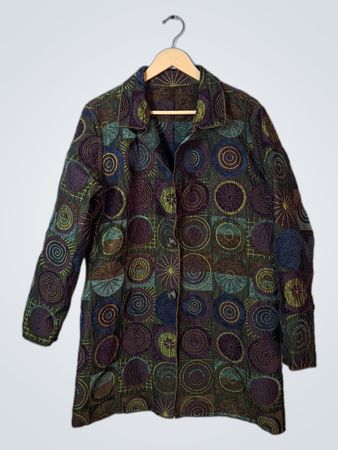 Long Sleeve Shirt with Geometric Pattern