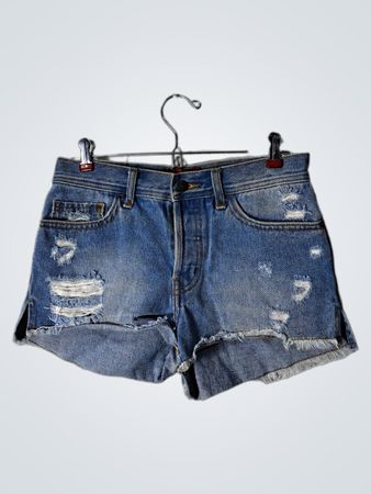 Distressed Denim Shorts