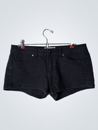 No Boundaries Black Denim Shorts