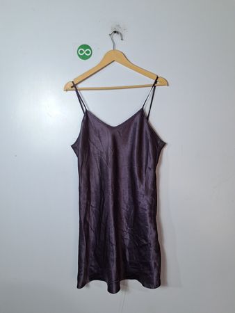 La Vie en Rose Purple Silk Dress