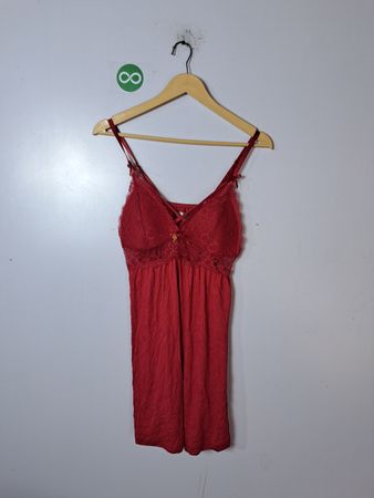 Daisy Fuentes Red Lace Jumpsuit