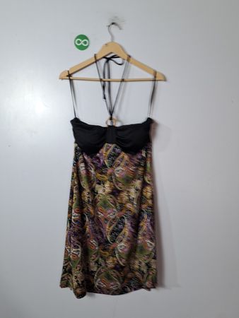 Women's Paisley Halter Neck Dress