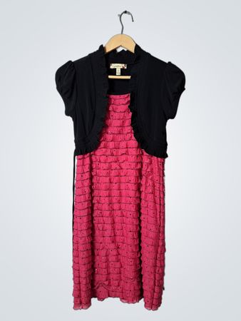Pink and Black Dress