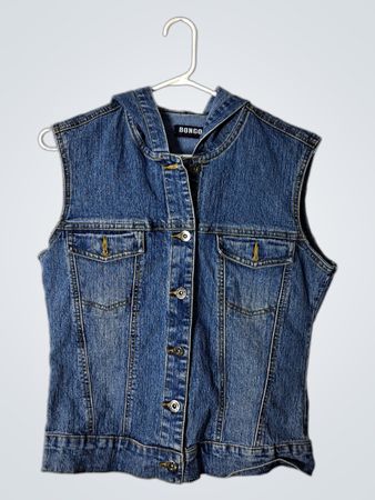 Bongo Denim Vest with Hood