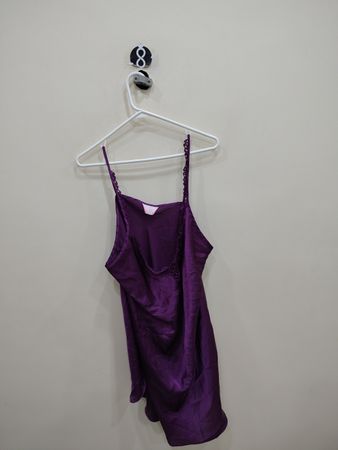 Purple Silk Chemise