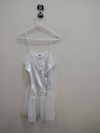 Carefree Lace Trim Slip Dress