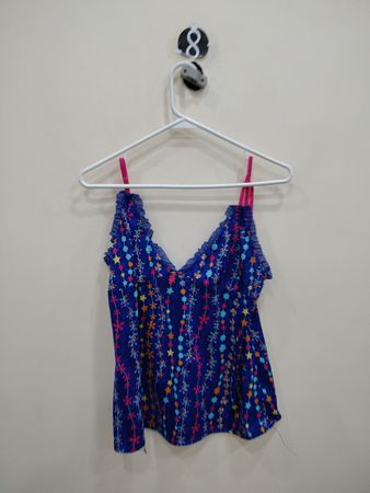 Blue Floral Camisole