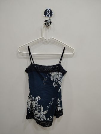 Floral Lace Trim Bodysuit