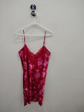 Red Floral Chemise