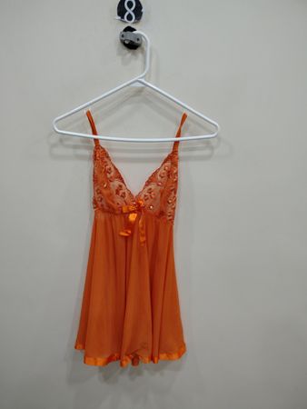 Orange Lace Chemise