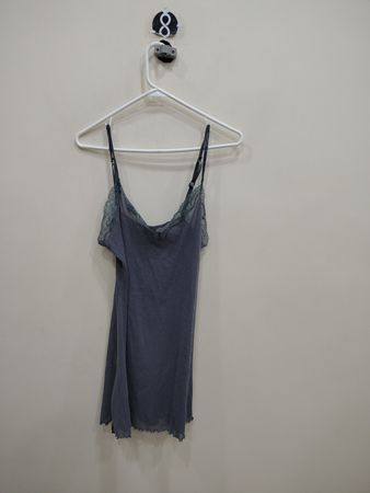 Blue Lace Trim Camisole