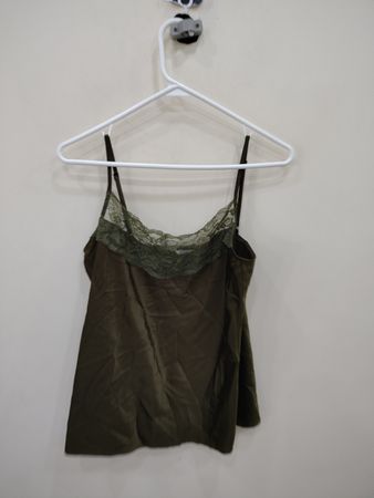 Green Lace Trim Camisole