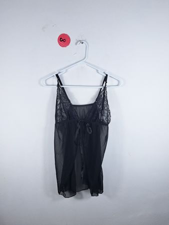 Black Sheer Lace Camisole