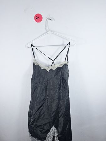 Black Lace Trimmed Dress