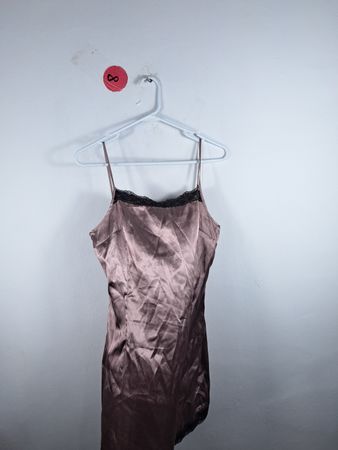 Pink Satin Nightgown
