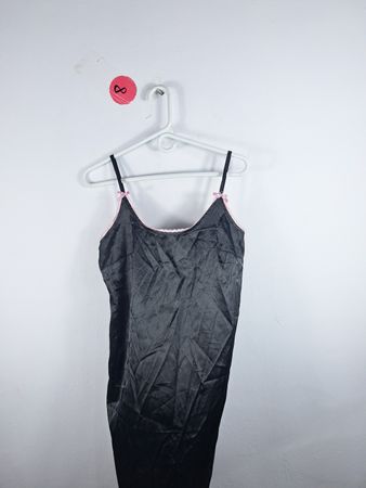 Black Nightgown with Pink Trim