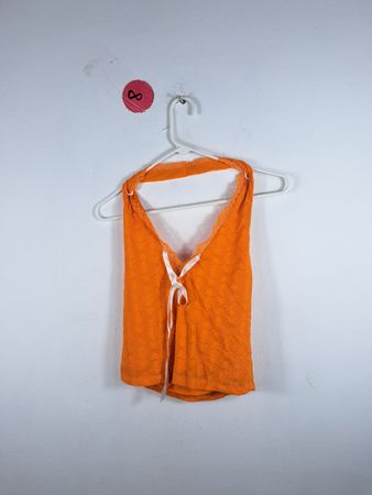 Orange Lace Top