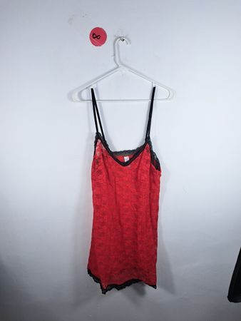 Secret Treasures Red Lace Cami Top
