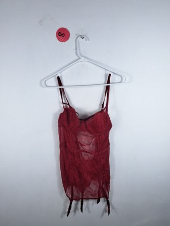 Victoria's Secret Red Lace Chemise