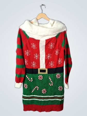 Christmas Santa Sweater Dress