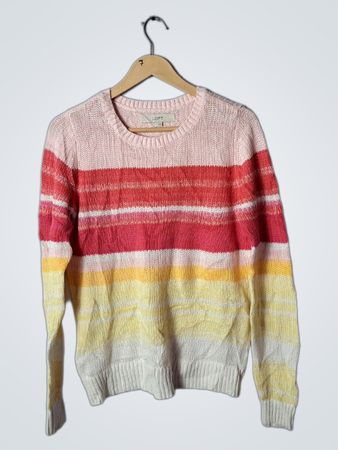 LOFT Striped Knit Sweater