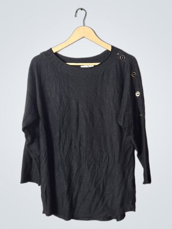 Melissa Paige Black Long Sleeve Top