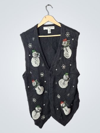 Victoria Jones Snowman Vest