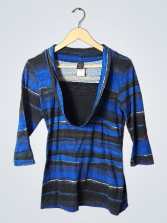 Blue Striped Top