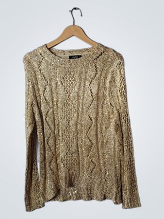 GeeGee Gold Sequined Sweater