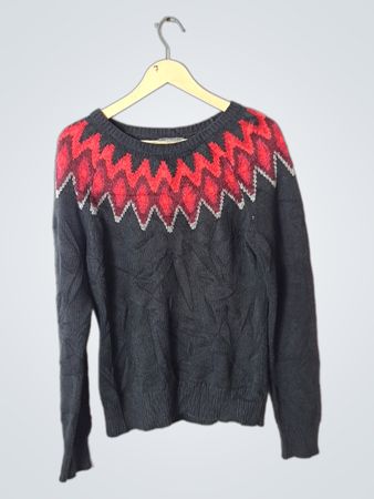Chaps Denim Fair Isle Knit Sweater