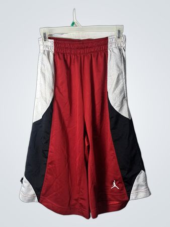Air Jordan Red and Black Shorts