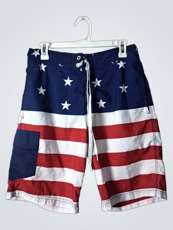 American Flag Swim Shorts