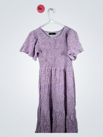 ZESICA Floral Purple Dress