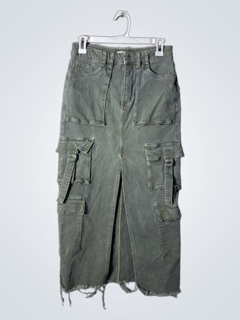 PacSun Cargo Maxi Skirt