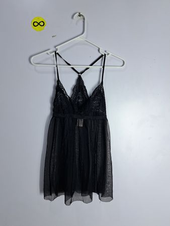 Secret Treasures Black Lace Chemise