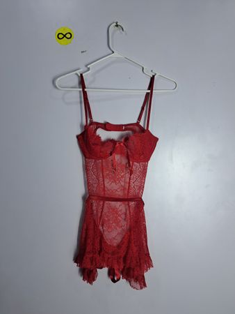 Red Lace Bodysuit