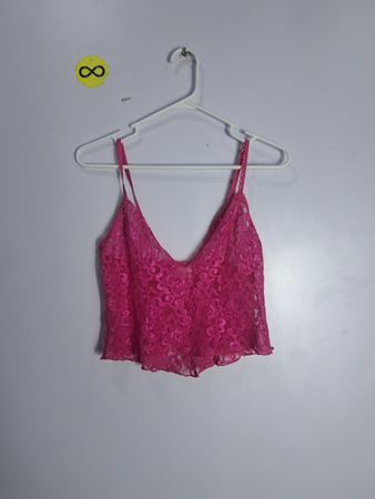 Frederick's of Hollywood Pink Lace Cami Top