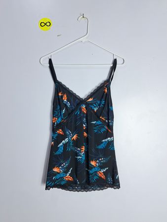 Black Floral Camisole