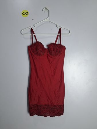 Red Lace Trim Camisole