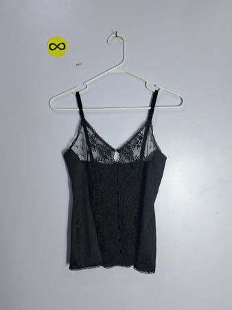 Black Lace Trim Cami Top
