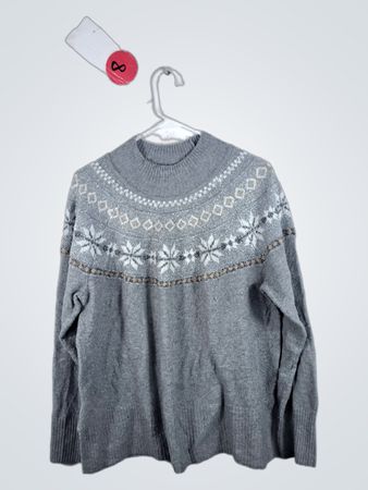 Tahari Gray Knit Sweater