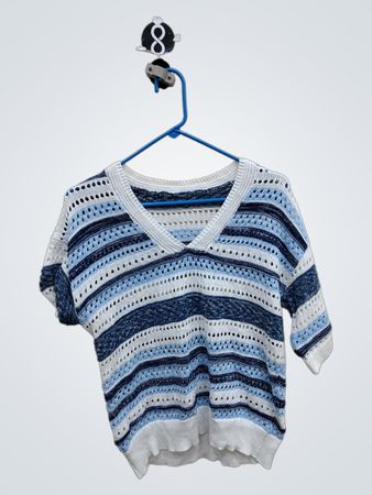 Crochet Striped Top
