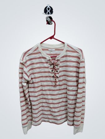 Pink and White Striped Sweater