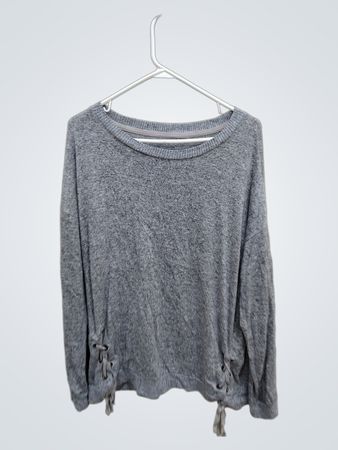 Gray Long-Sleeve Sweater